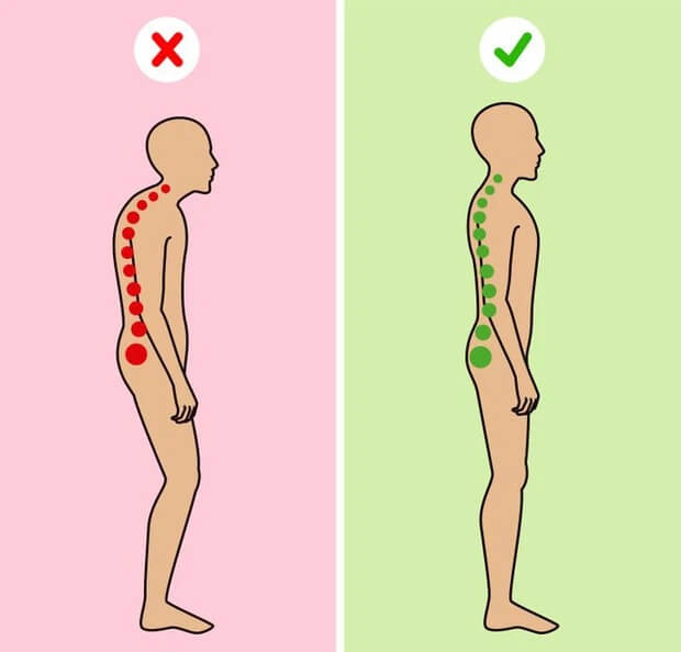 Vắt chéo chân gây ảnh hướng tới dáng đứng.